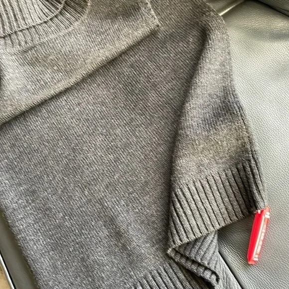 Lauren Ralph Lauren Maxi Dress Ribbed Turtle Neck Fitted Design Size M All Wool - Picture 9 of 16